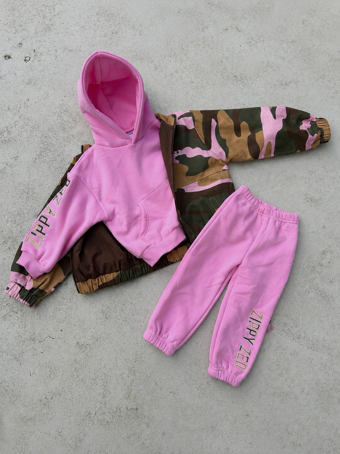 PINK CAMO TRACK PANT
