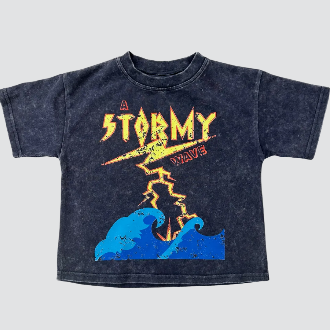 Stormy Acid Wash Tee