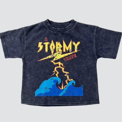 Stormy Acid Wash Tee