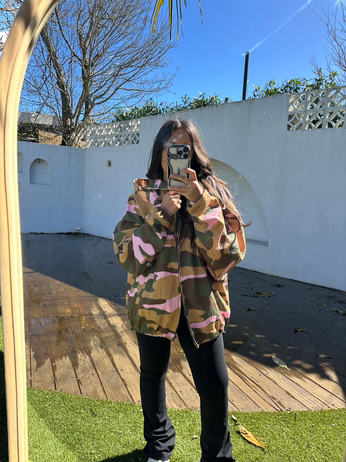 WOMENS PINK CAMO JACKET (PRE ORDER)