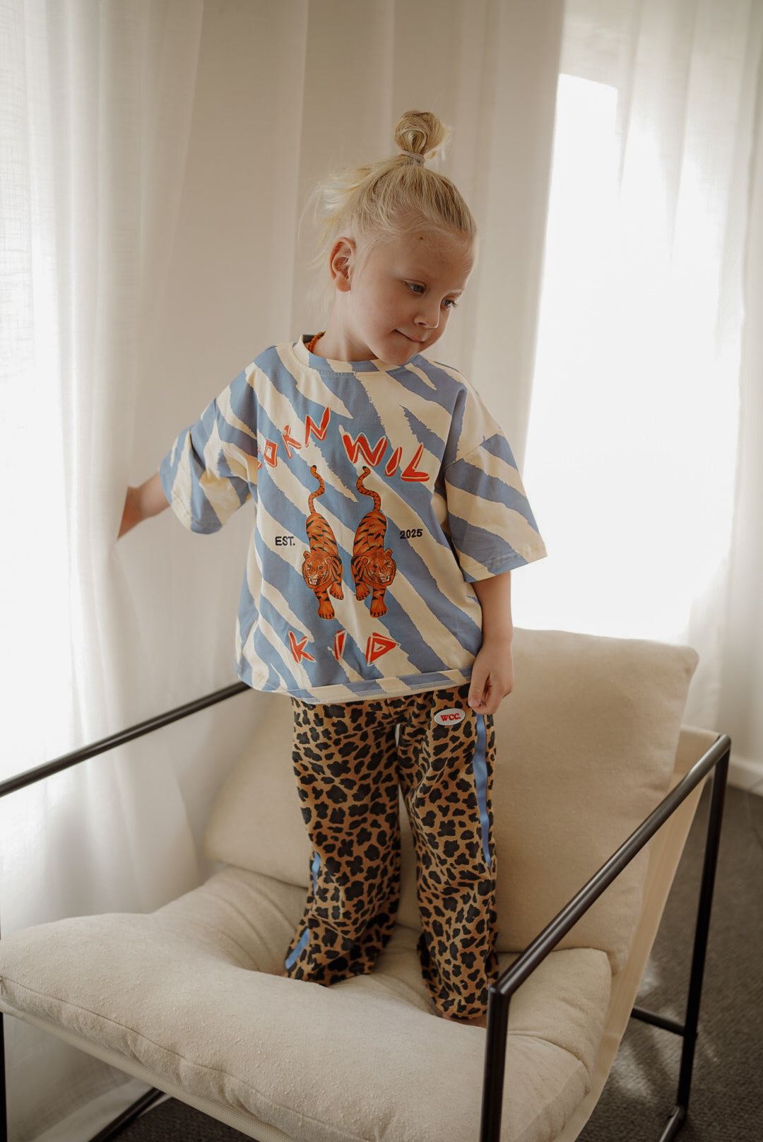 LEOPARD PANT - BROWN