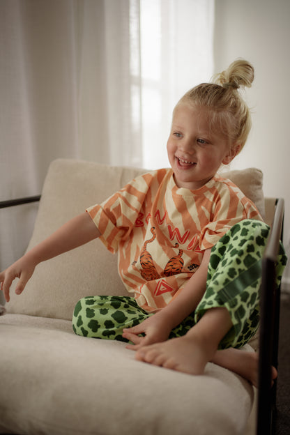 BORN WILD KID TEE - ORANGE