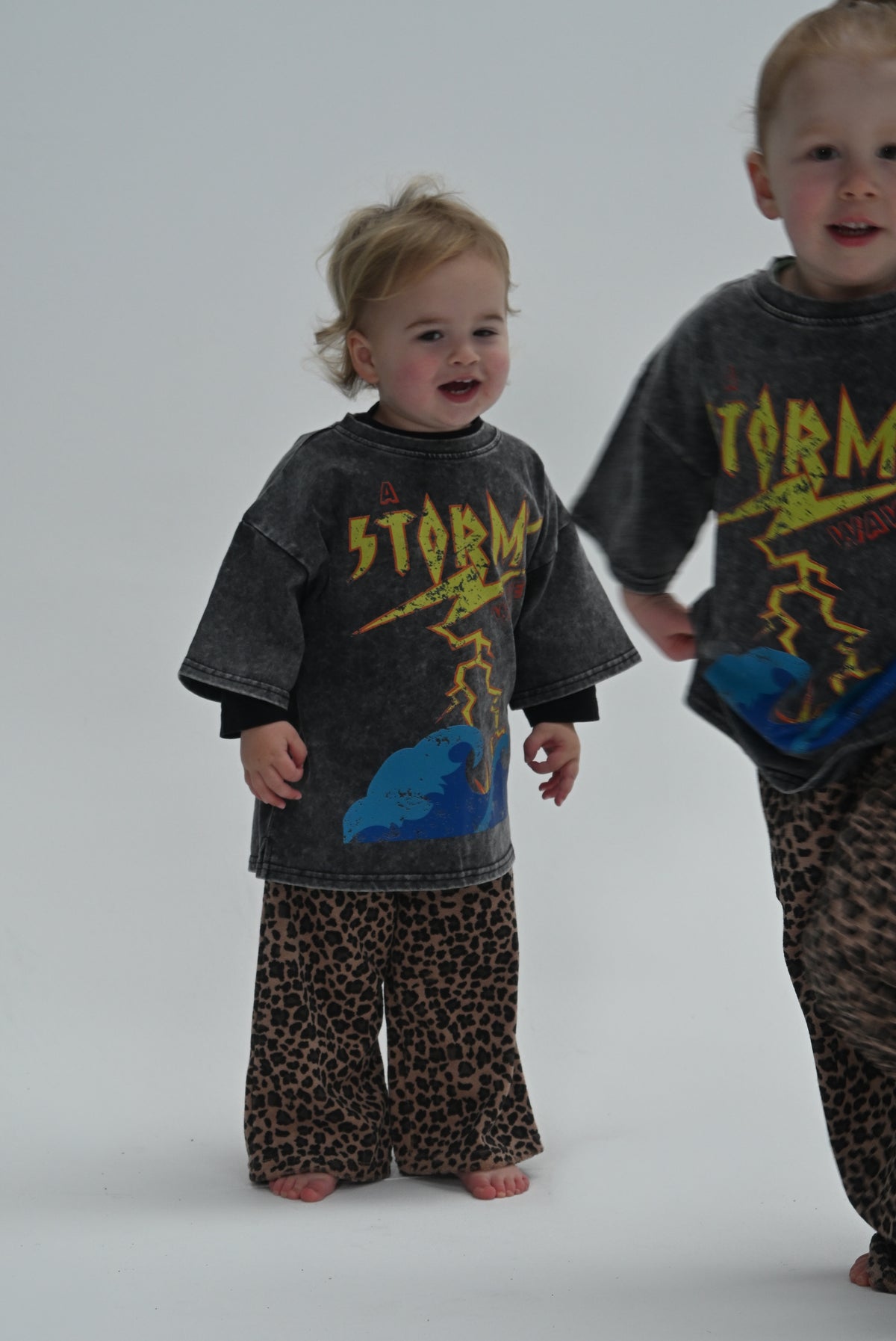 TERRY TOWEL LEOPARD PANT