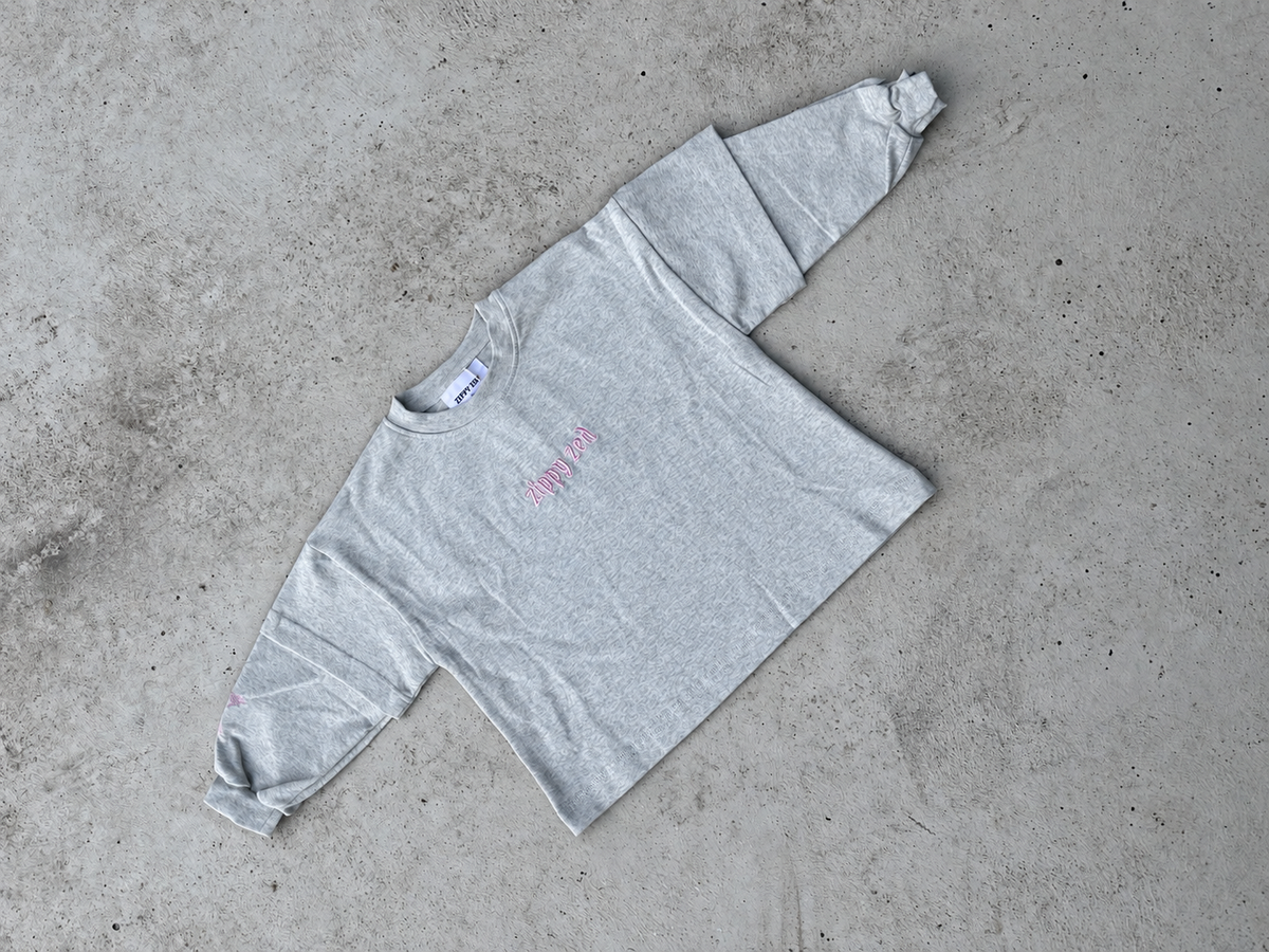 BORN WILD KID GREY 2 LAYER TEE