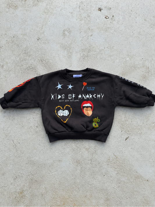 KIDS OF ANARCHY CREW - CHARCOAL
