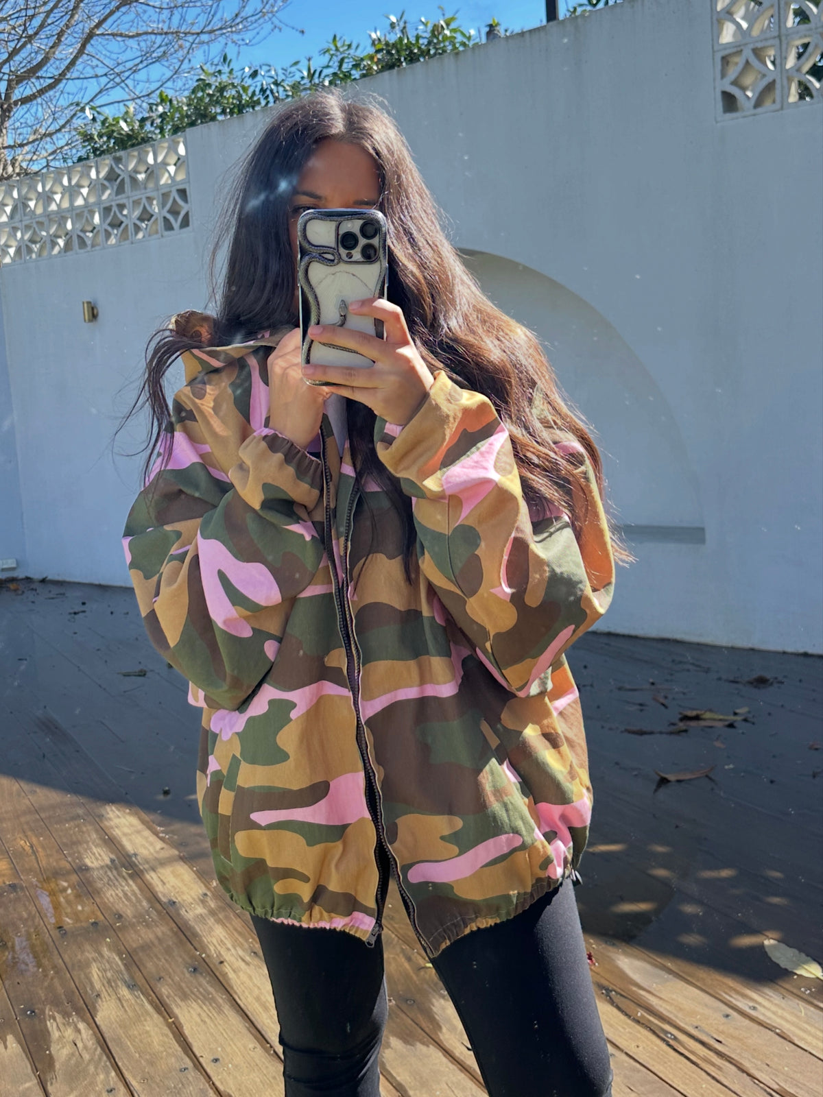 WOMENS PINK CAMO JACKET (PRE ORDER)