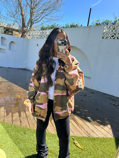 WOMENS PINK CAMO JACKET (PRE ORDER)