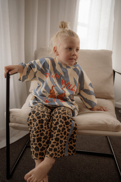LEOPARD PANT - BROWN