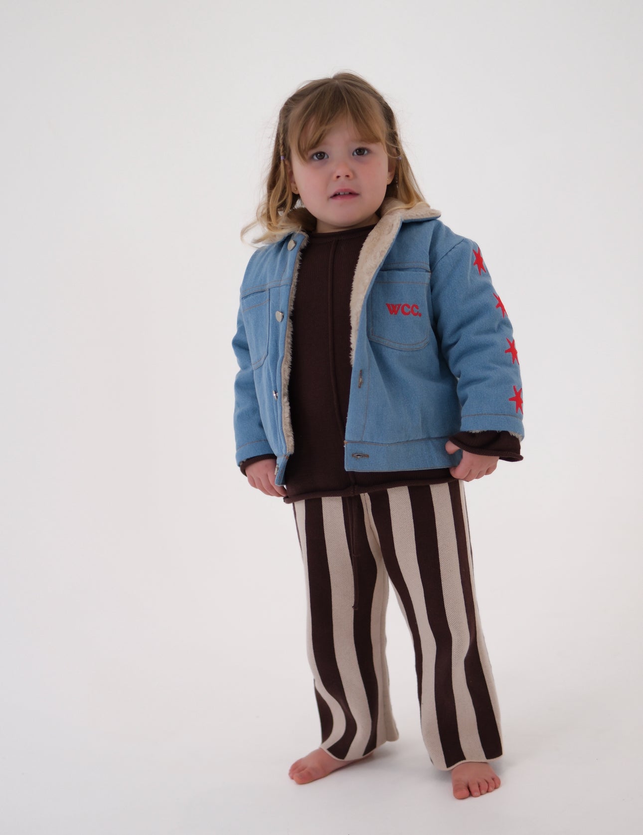 Stripe Knit Pant Brown