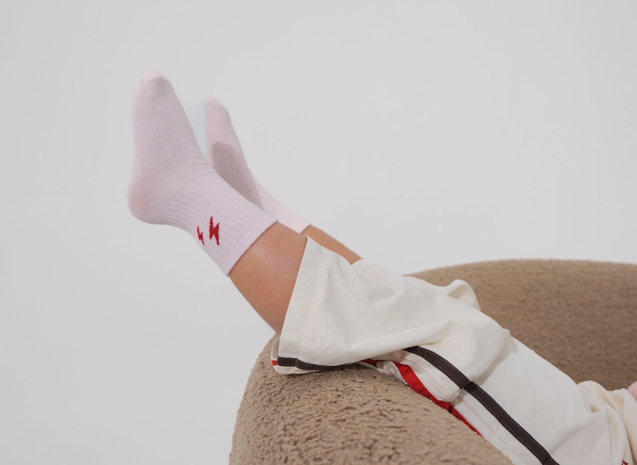 Pink Bolt Socks