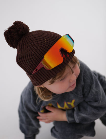 Bolt Beanie Brown