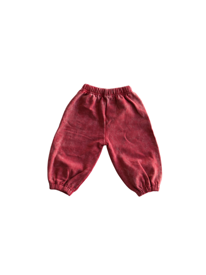 Red Stormy Acid Wash Pant