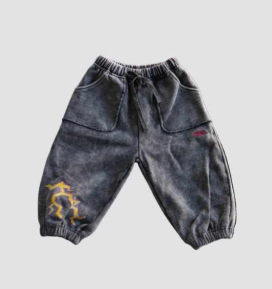 Charcoal Stormy Acid Wash Pant