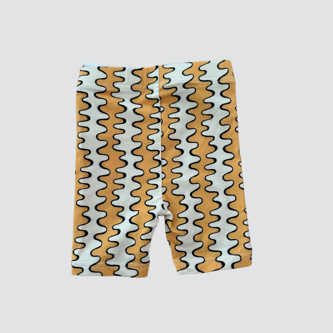 Serpent Bike Shorts - Yellow