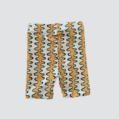 Serpent Bike Shorts - Yellow