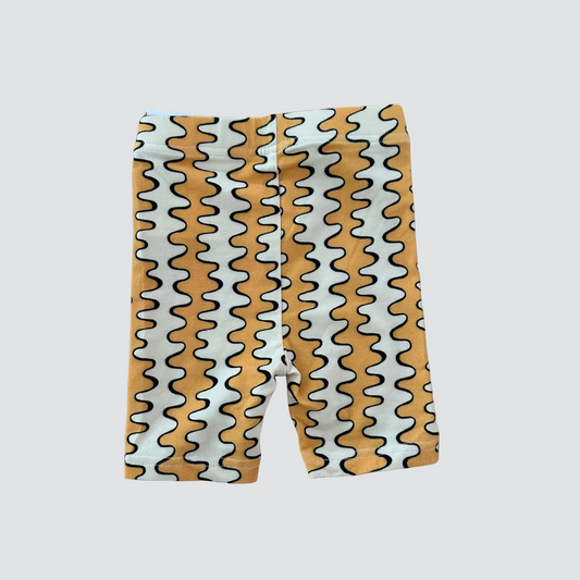 Serpent Bike Shorts - Yellow
