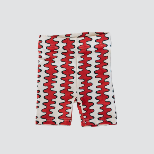 Serpent Bike Shorts - Red