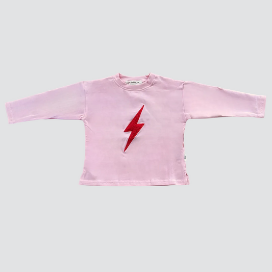Lightning Bolt Long Sleeve - Pink