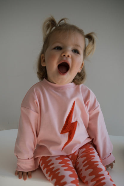 Lightning Bolt Long Sleeve - Pink